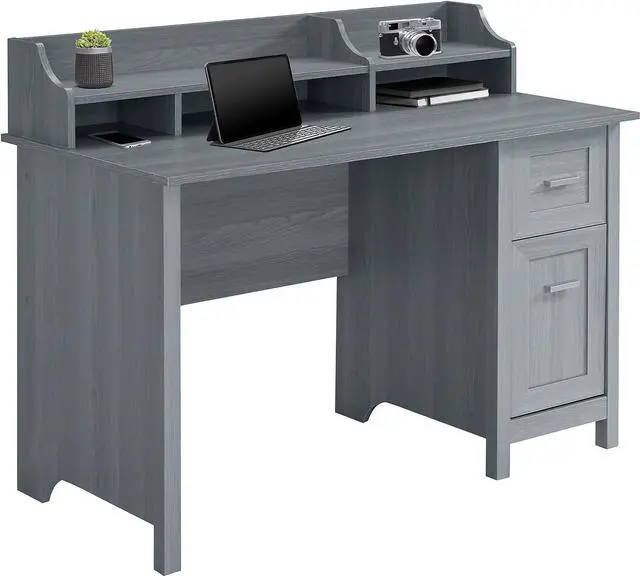 Main image of Techni Mobili Classic Office Storage Writing Desk, Grey
