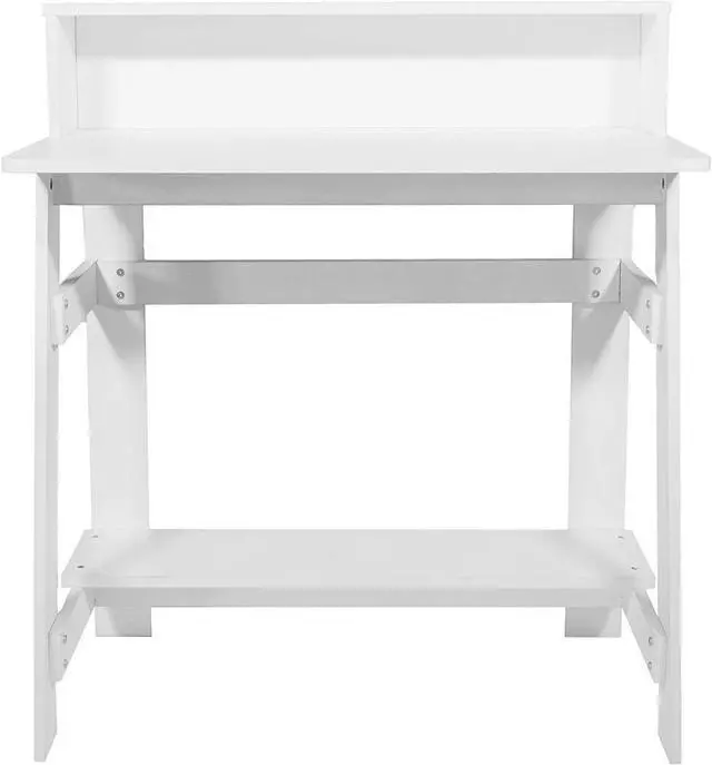 Alt view image 3 of 7 - OneSpace Lennox Hutch Computer Desk, No Size, White