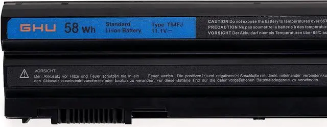 Alt view image 3 of 6 - GHU New 58Wh Battery T54FJ M5Y0X 312-1163 HCJWT NHXVW PRRRF Compatible with Dell Latitude E5420 E5430 E5520 E5530 E6420 E6430 E6440 E6520 E6530 E6540 YKF0M X57F1 04NW9 8858X P8TC7 T54F3 8858X N3X1D