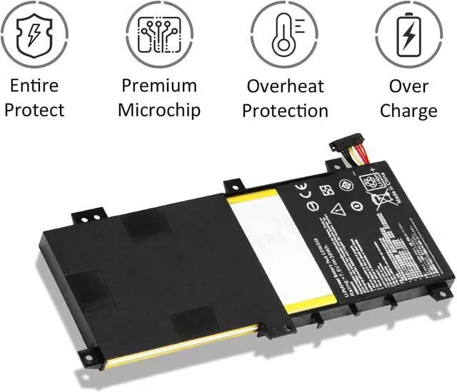 Alt view image 3 of 6 - C21N1333 C21NI333 Laptop Battery Replacement for Asus Transformer Book Flip TP550 R554L TP550L TP550LA TP550LD TP550LJ 0B200-00860400(7.5V 38Wh)