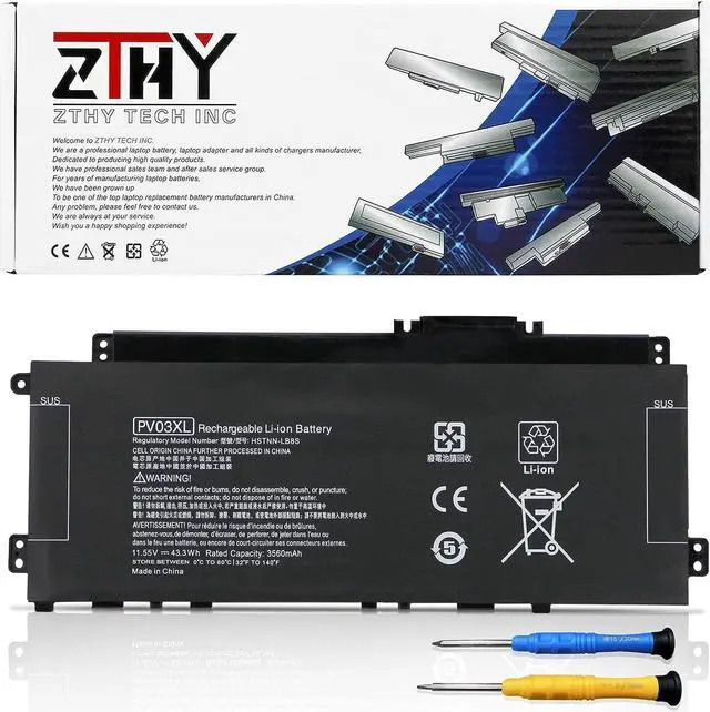 Main image of PV03XL PV03043XL Battery Replacement for HP Pavilion x360 14-dw 14m-dw 14-dw0xxx 14-dw1xxx 14m-dw100 13-BB 14-DV 14-DK 13-bb0xxx 14-dv0xxx 14-dk0xxx 13T-BB100 14T-DV100 14M-DW0023DX dw0013dx dw1033dx