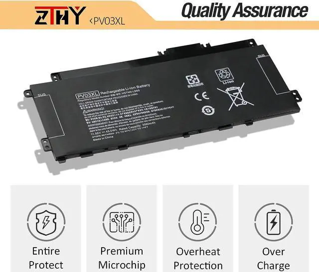 Alt view image 5 of 7 - PV03XL PV03043XL Battery Replacement for HP Pavilion x360 14-dw 14m-dw 14-dw0xxx 14-dw1xxx 14m-dw100 13-BB 14-DV 14-DK 13-bb0xxx 14-dv0xxx 14-dk0xxx 13T-BB100 14T-DV100 14M-DW0023DX dw0013dx dw1033dx