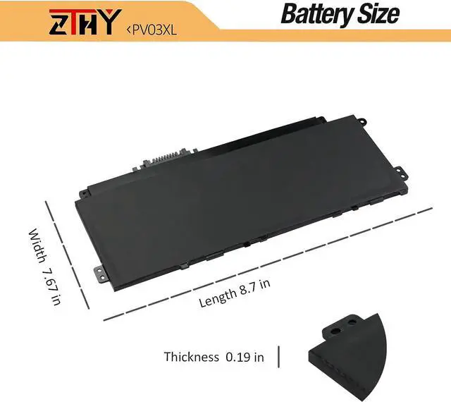 Alt view image 7 of 7 - PV03XL PV03043XL Battery Replacement for HP Pavilion x360 14-dw 14m-dw 14-dw0xxx 14-dw1xxx 14m-dw100 13-BB 14-DV 14-DK 13-bb0xxx 14-dv0xxx 14-dk0xxx 13T-BB100 14T-DV100 14M-DW0023DX dw0013dx dw1033dx