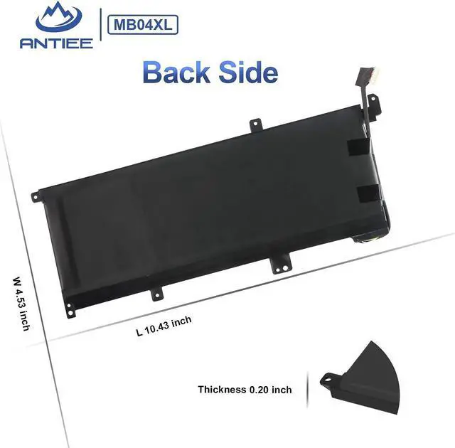 Alt view image 7 of 7 - MB04XL Laptop Battery for HP Envy X360 Convertible M6-AQ000 M6-AQ105DX M6-AQ103DX M6-AQ003DX M6-AQ105DX M6-AR004DX 15-AQ 15-AQ005NA AQ101NG AQ015NR AQ273CL AQ173CL 15t-AQ200 844204-850 843538-541