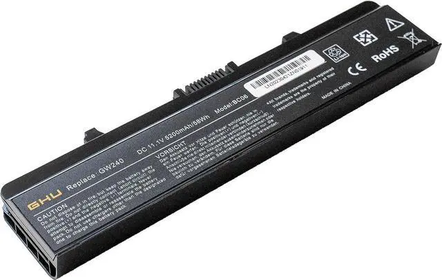 Alt view image 3 of 7 - GHU New Battery 58 WHR Replacement for GW240 RN873 GP952 M911G X284G K450N Compatible with Dell Inspiron 1525 1526 1545 1440 1750 PP29L PP41L RU586 G555N 0F965N OF965N XR693 C601H D608H GW252 HP297