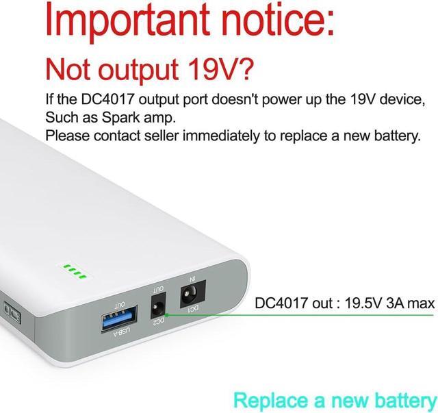 Alt view image 2 of 7 - Talentcell Lithium ion Battery Pack NB7101, Rechargeable 17500mAh 64.75Wh Li-ion Power Bank with DC 24/19/5V Output for Laptop, Notebook, Smartphone, Camera and More