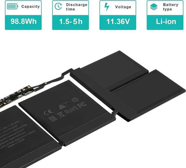 Alt view image 4 of 7 - Fancy Buying A2113 A2141 Laptop Battery Compatible with MacBook Pro 16-inch A2141(2019 Version) EMC 3347,fits MVVJ2xx/A MVVK2xx/A MVVL2xx/A MVVM2xx/A
