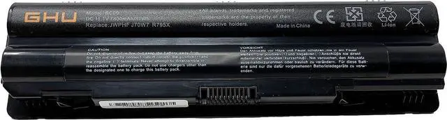 Alt view image 5 of 6 - GHU New Battery 87 Wh 9-Cell JWPHF R795x Compatible with Dell XPS Laptops 14 L401x 15 L502X L501X 17 L702X L701X 61YD0 P/N P11f 312-1123 312-1127 453-10186 J70W7 WHXY3 7800mah Batteries 11.1V