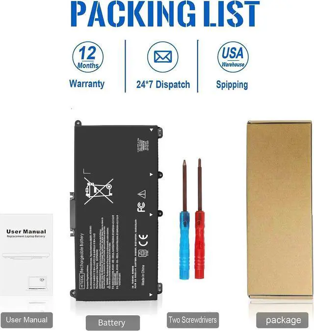 Alt view image 5 of 6 - l11119-855 HP Bbattery, HT03XL Battery for HP Pavilion 15-cs0053cl 17-ar0xx 15-db0xxx 14m-dh0003dx 14-cf0xxx 15-cw1xxx 15-da0014dx 15-db0xxx 14-CE 14-CF 14-DF 15-CS 15-DA 15-DB 15-DW 17-CA 17-by
