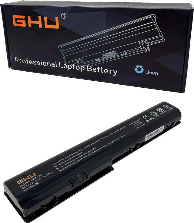 Main image of GHU New Battery 77 WH Replacement 480385-001 486766-001 GA08 HSTNN-OB75 464058-251 464059-121 464059-141 516355-001 516916-001 HSTNN-C50C HSTNN-DB74