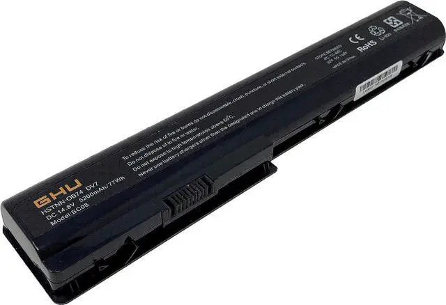 Alt view image 2 of 7 - GHU New Battery 77 WH Replacement 480385-001 486766-001 GA08 HSTNN-OB75 464058-251 464059-121 464059-141 516355-001 516916-001 HSTNN-C50C HSTNN-DB74