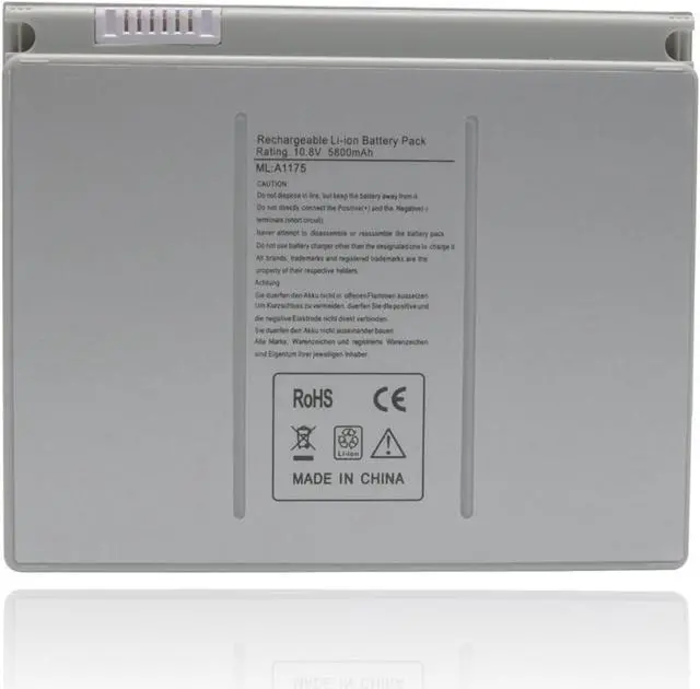 Alt view image 6 of 7 - A1175 A1260 Laptop Battery for MacBook Pro 15 inch A1150 A1211 A1226 Compatible MA348G / A MA466LLA MA348J / A MB134XA MA463 MA464