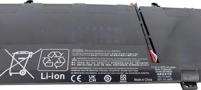 Alt view image 2 of 6 - Fully. New SU06XL Replacement Laptop Battery Compatible with HP Spectre X360 15-DF0000 15-DF0000NF 15-DF0000NO 15-DF0000NV 15-DF0000NX Series Notebook HSTNN-DB8W L29048-271 L29184-005 SU06084XL