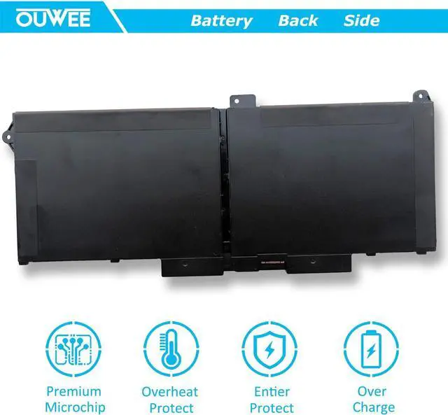 Alt view image 6 of 7 - OUWEE RJ40G Laptop Battery Compatible with Dell Latitude 5420 Latitude 5520 Precision 3560 Series 01K2CF 075X16 WY9DX 0WK3F1 0M3KCN 005R42 15.2V 63Wh