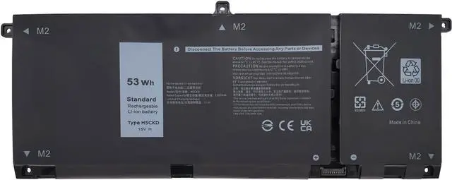 Main image of NBULBL H5CKD Laptop Battery Replacement for Dell Vostro 5300 5401 5501 Latitude 3410 3510 Inspiron 5300 5401 5408 5501 5508 5400 7405 7300 7500 2-in-1 Silver Series 07T8CD [15V 53Wh]