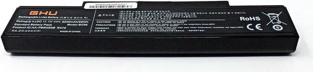 Alt view image 6 of 7 - GHU New Battery AA-PB9NC6B 58 Wh for Samsung R429 R465 R465H R466 R520H R522H R530 AA-PB9MC6B AA-PB9NC6W AA-PB9NS6B R720 AA-PB9MC6W AA-PB9NC5B AA-PB9NC6B AA-PB9NC6W/E AA-PB9NS6B PB9NS6B AA-PB9NS6W
