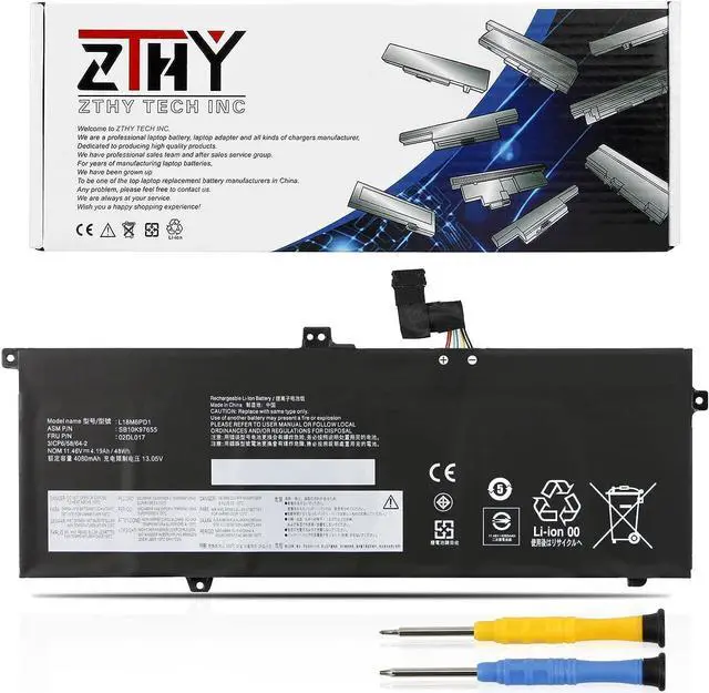 Main image of ZTHY L18M6PD1 Laptop Battery Replacement for Lenovo ThinkPad X395 X390 X13 1st Gen 2020 Series L18M6PD2 L18C6PD1 L18D6PD1 02DL017 02DL018 02DL019 02DL020 5B10W13926 5B10W13923 5B10W13924 11.46V 48Wh