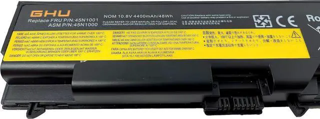Alt view image 4 of 7 - GHU New Battery 70+ 48 WH 0A36302 0A36303 45N1001 Compatible with Lenovo Thinkpad T410 T420 T430 T510 W530 W510 W520 L410 L420 L430 42T4751 45N1005 42T4235 45N1011 42T4757 42T4737 42T4753 42T4791
