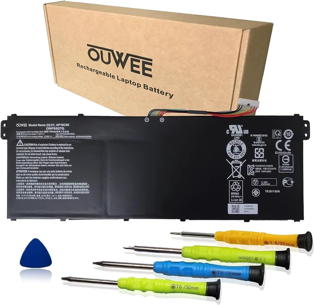 Batterie Ordinateur Portable Acer - Modèle AP18C8K - 11.25V 50.29Wh - Compatible Aspire 5, Chromebook 314, Swift 3