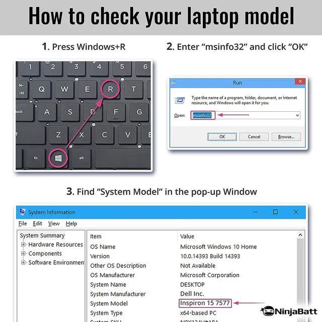 Alt view image 2 of 7 - NinjaBatt Battery for Dell 33YDH 17 7000 7779 13 7353 17 7778 15 7778 15 7577 P30E 7786 7773 3779 G5 / 7588 3579 5587 G7 / G3 Latitude 13 3380 14 3490  High Performance [15.2V/56Wh]