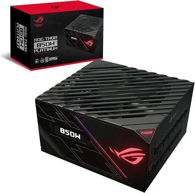 Main image of ASUS ROG Thor 850 Certified 850W Fully-Modular RGB Power Supply with LiveDash OLED Panel