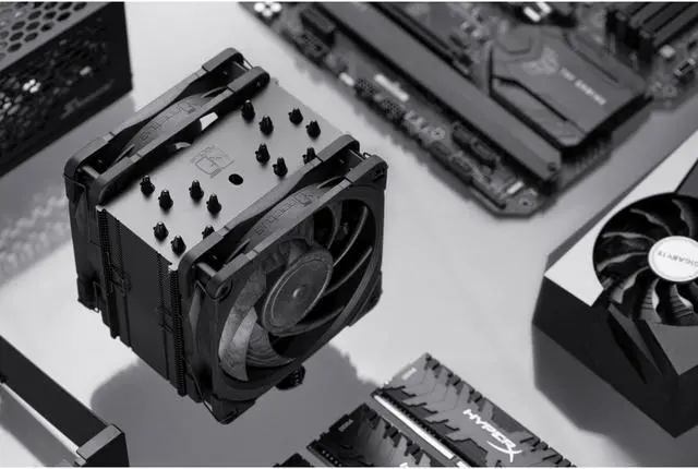 Alt view image 7 of 7 - Noctua NH-U12A chromax.black, 120mm Single-Tower CPU Cooler (Black)