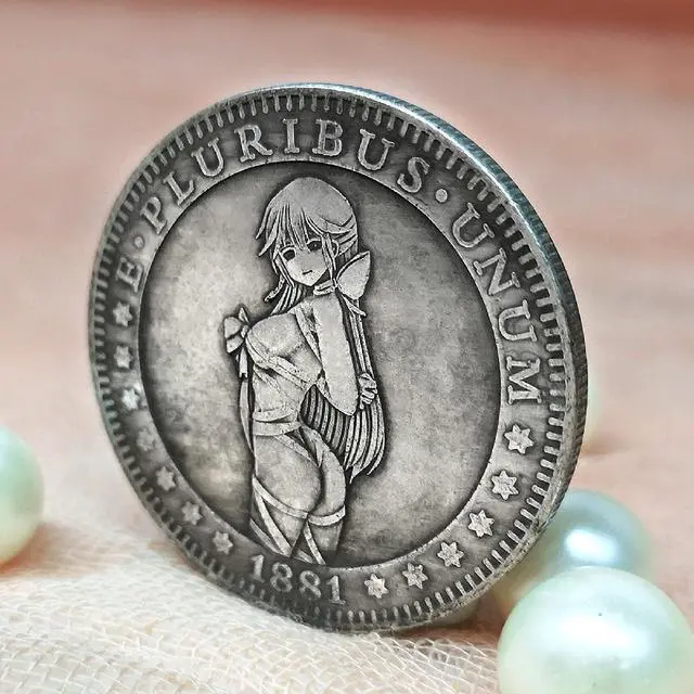 Alt view image 5 of 7 - Sexy Girl Coin Challenge Coin US One Dollar Hobo Art Coin