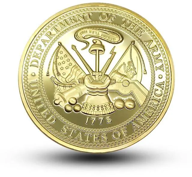 Alt view image 2 of 7 - 101st Airborne Division Challenge Coin Metal Coins Military Collectible for Men Gift