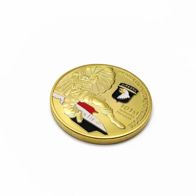 Alt view image 4 of 7 - 101st Airborne Division Challenge Coin Metal Coins Military Collectible for Men Gift