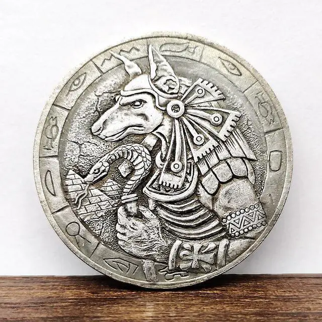 Main image of Hobo Nickel Coin Anubis God of Ancient Egypt Copy US Old American Commemorative Art Token