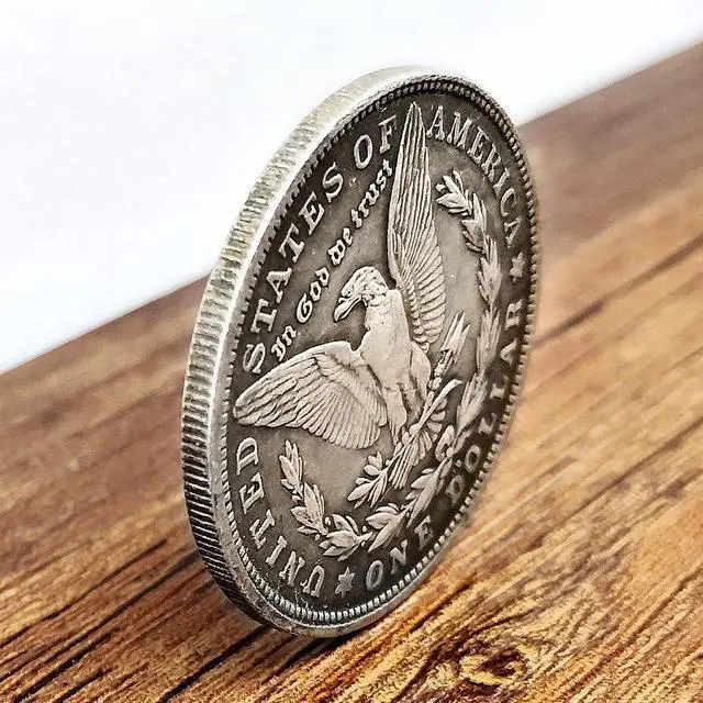 Alt view image 3 of 4 - Ancient Egypt Anubis Pharaoh Hobo Coin Nickel Horus 1899 Replica-Morgan Commemorative Art Souvenir