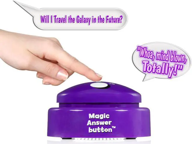 Alt view image 3 of 7 - Magic Answer button - Fortune Telling Novelty Toy Fun! The Answers You Seek When The Button Speaks