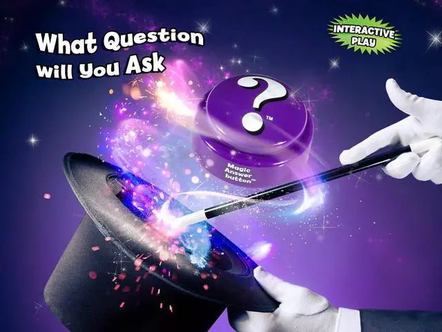 Alt view image 2 of 7 - Magic Answer button - Fortune Telling Novelty Toy Fun! The Answers You Seek When The Button Speaks