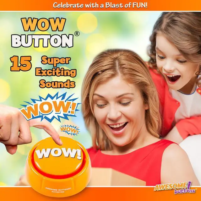 Alt view image 3 of 7 - WOW Button - Pressing This Button is a Blast! Brighten up Your Desk Space!