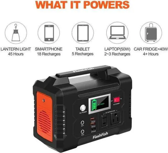Alt view image 5 of 7 - 200W Portable Power Station E200-US Socket (110V)
