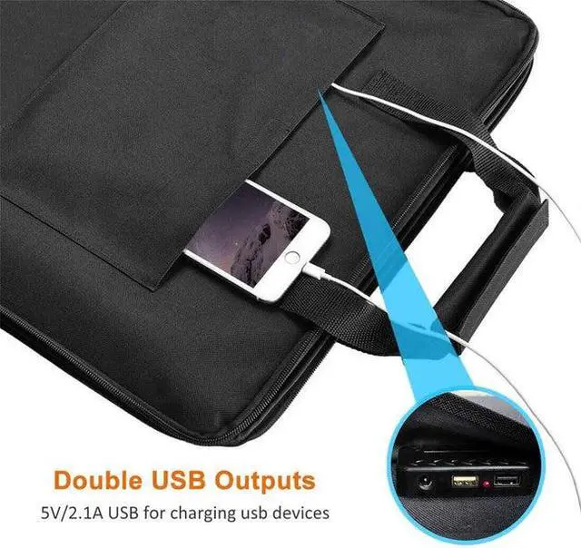 Alt view image 2 of 7 - 100W 18V Portable Solar Panel