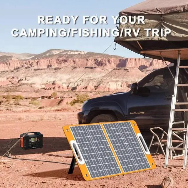 Alt view image 2 of 7 - 18V/60W Foldable Solar Panel