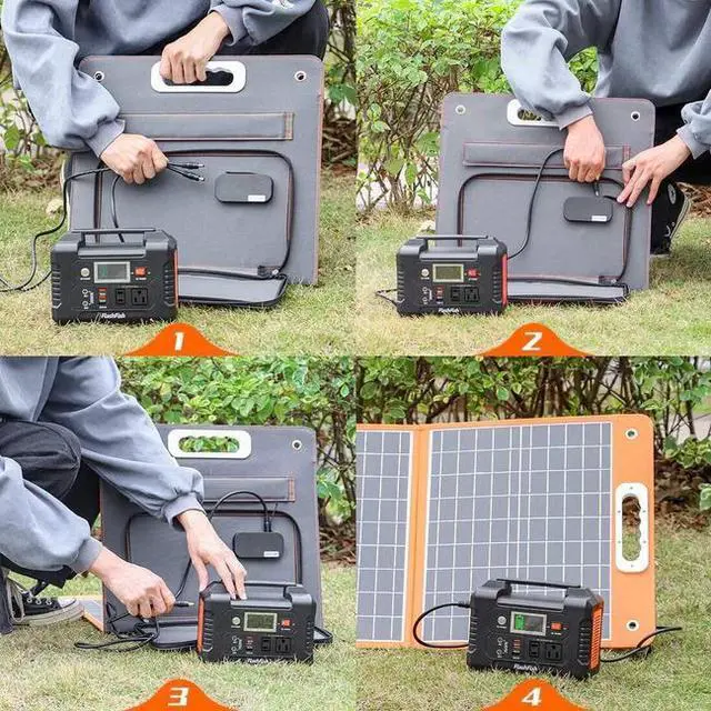 Alt view image 6 of 7 - 18V/60W Foldable Solar Panel