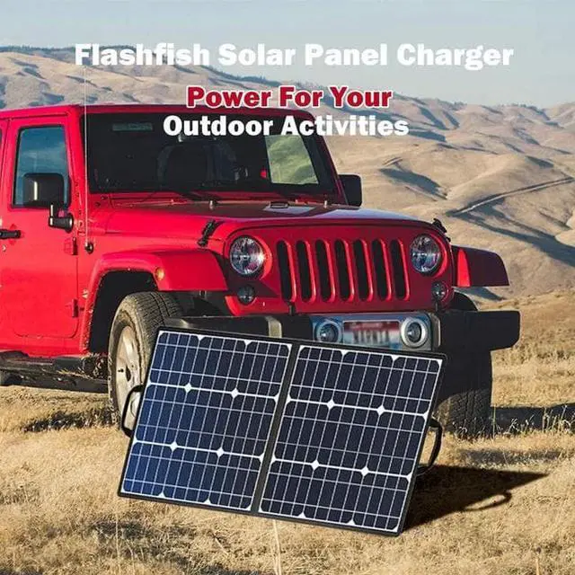 Alt view image 7 of 7 - 50W 18V Foldable Solar Panel