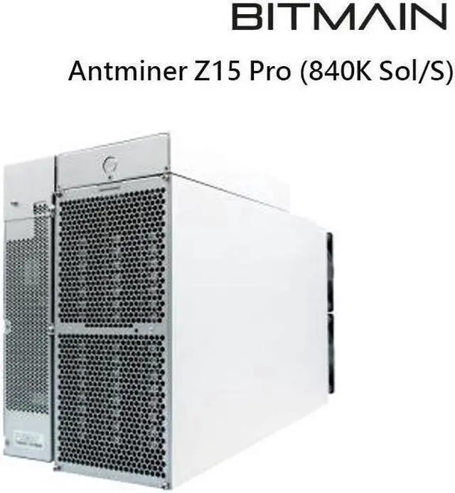 Alt view image 2 of 4 - New Bitmain Antminer Z15 Pro ZEC ASIC Mining 840ksol/s Hashrate 2560W Power Consumption ZEC Miner Power Supply Included Best Profitable ZEC Miner