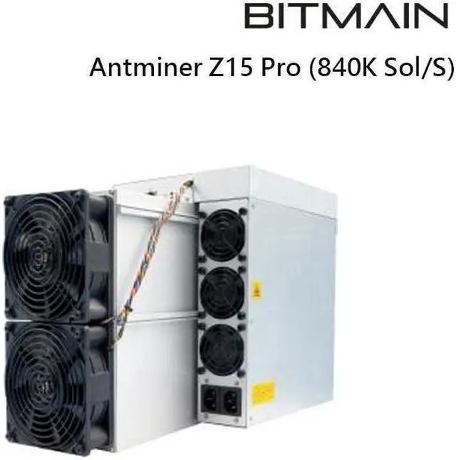 Alt view image 3 of 4 - New Bitmain Antminer Z15 Pro ZEC ASIC Mining 840ksol/s Hashrate 2560W Power Consumption ZEC Miner Power Supply Included Best Profitable ZEC Miner