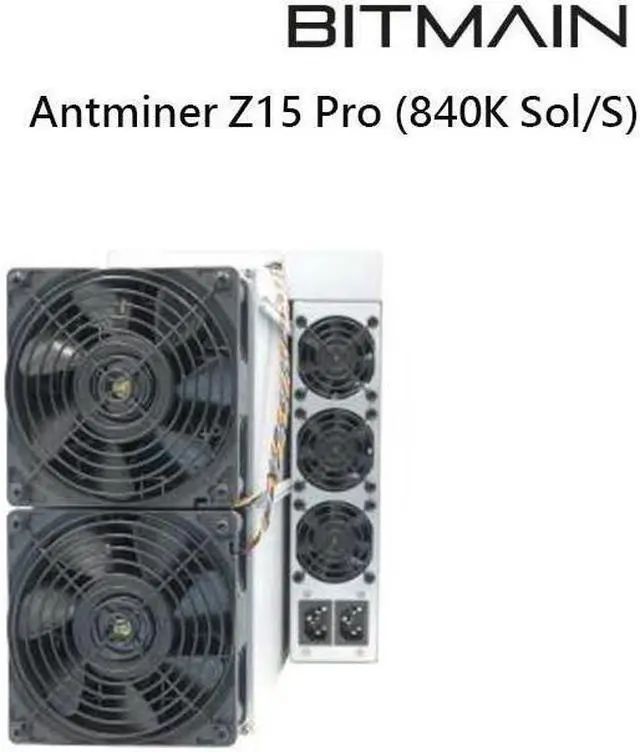 Alt view image 4 of 4 - New Bitmain Antminer Z15 Pro ZEC ASIC Mining 840ksol/s Hashrate 2560W Power Consumption ZEC Miner Power Supply Included Best Profitable ZEC Miner
