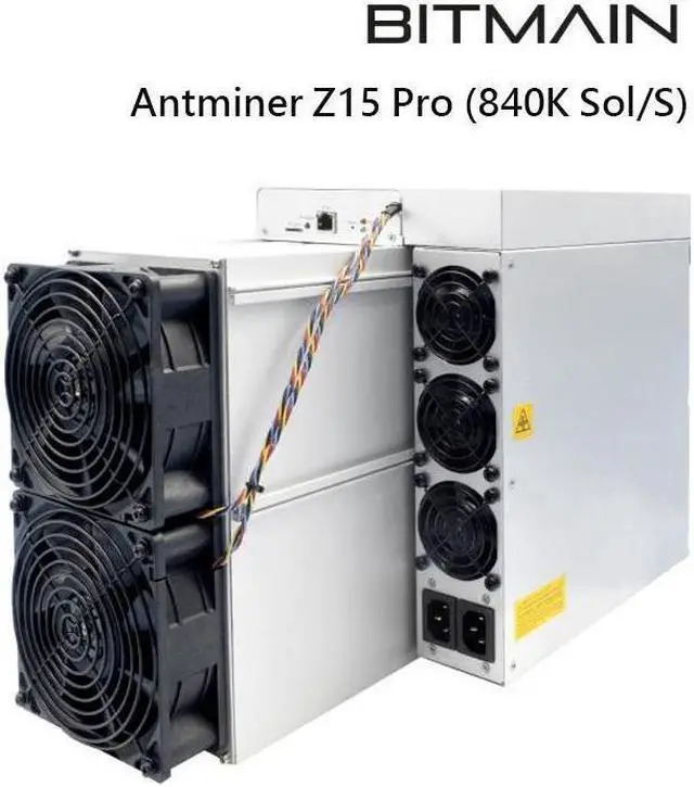 Main image of New Bitmain Antminer Z15 Pro ZEC ASIC Mining 840ksol/s Hashrate 2560W Power Consumption ZEC Miner Power Supply Included Best Profitable ZEC Miner