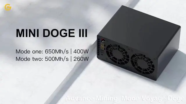 Alt view image 6 of 6 - New MINI DOGE III Support LTC and Doge Coin Miner Mini Doge 2 Optional PSU 650MH/S 400W 500MH/S 260W better Than Mini Doge II