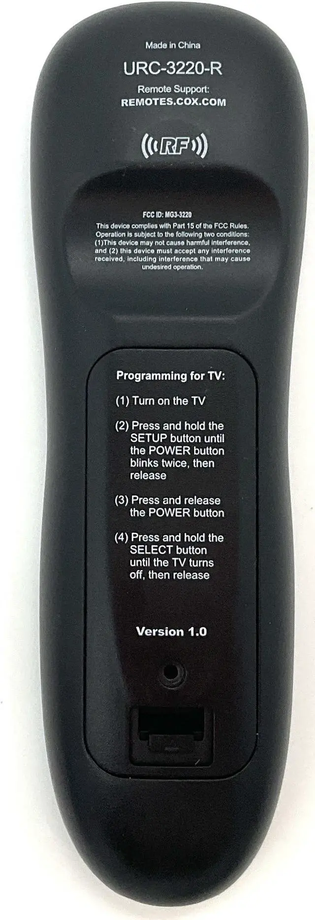 Alt view image 2 of 2 - 2 Pack Replacement IR Remote Control for Cox URC-2220 Mini Box | Compatible Cable Box TV Remote | Easy Setup