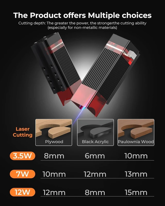 Alt view image 2 of 7 - ACMER K1 3.5W Enclosed Laser Engraver, 150 x 150mm Desktop Laser Cutter, USB, LightBurn Compatible