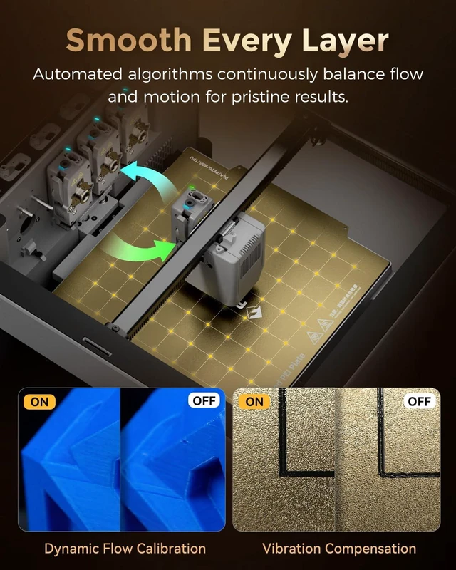 Alt view image 5 of 7 - FLASHFORGE Creator 5 Pro 4-Toolhead Enclosed Multi-Color 3D Printer, 256 x 256 x 256mm, 65°C Heated Chamber