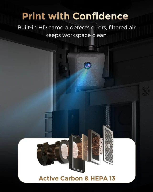Alt view image 7 of 7 - FLASHFORGE Creator 5 Pro 4-Toolhead Enclosed Multi-Color 3D Printer, 256 x 256 x 256mm, 65°C Heated Chamber