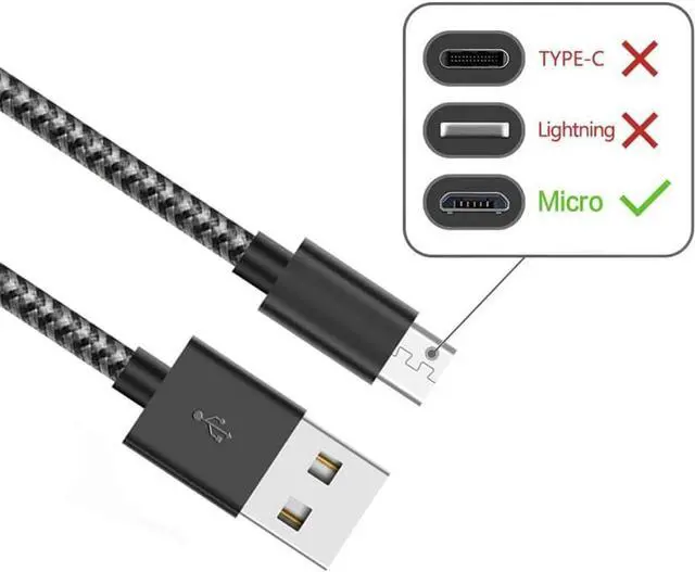 Alt view image 2 of 7 - Gopala Micro USB Cable Android Charger [6-Pack 5ft] Nylon Braided Fast Sync&Charging Cord for Android, Samsung, Nexus, LG, HTC, Nokia, Sony, and More