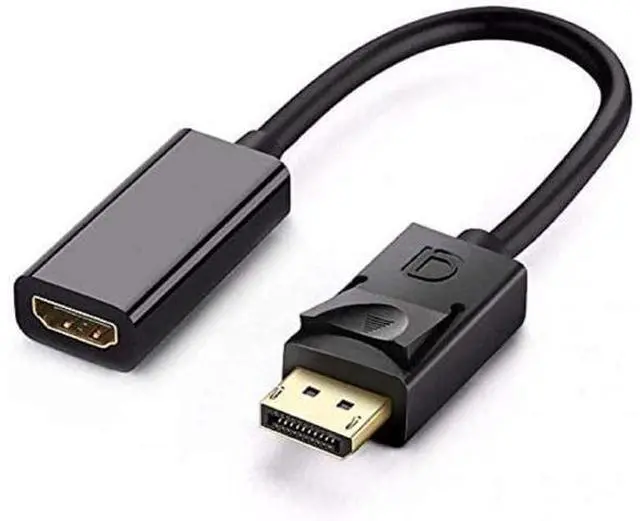 Alt view image 15 of 20 - DisplayPort to HDMI Adapter DP to HDMI Adapter Cable Male to Female Support 1080P 3D for Display Port Enabled Desktops and Laptops to Connect to HDMI Displays Adapter